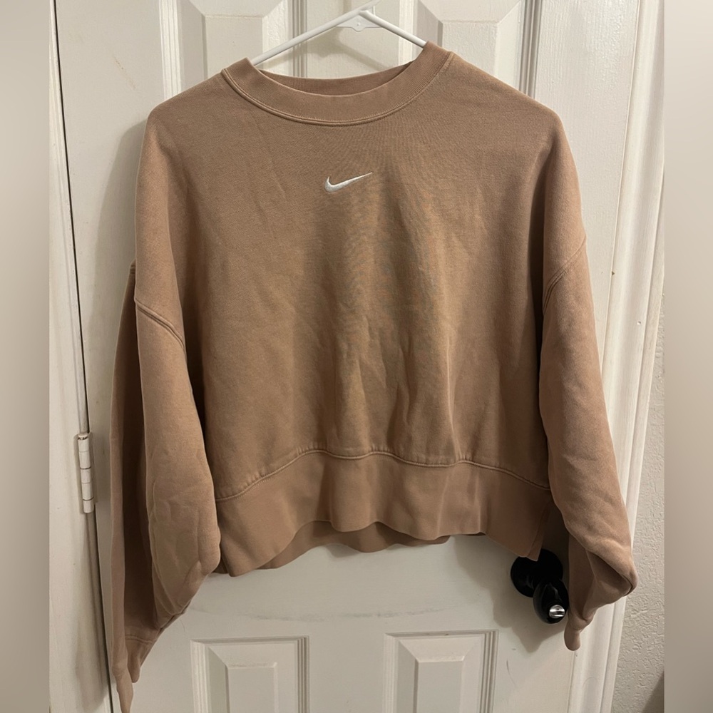 Beige Nike crew neck